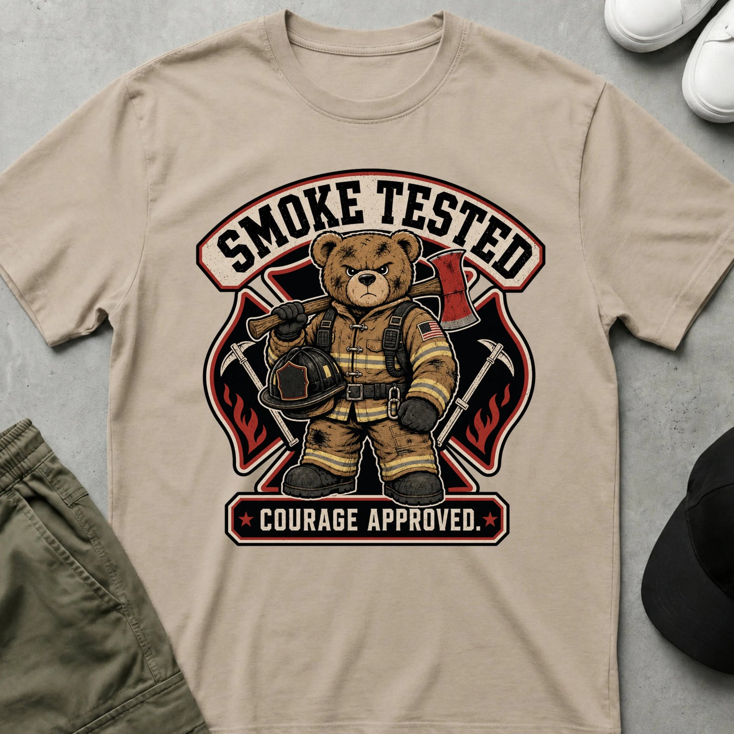 Smoke Tested T-Shirt Sand