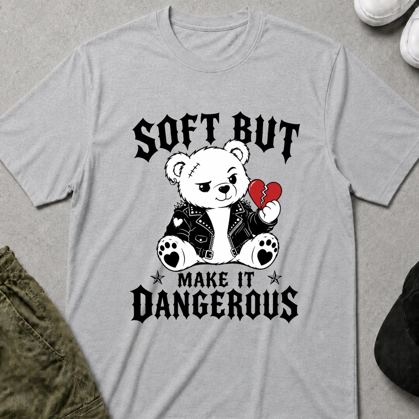 Soft but Dangerous T-Shirt Sport Grey