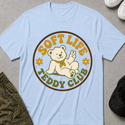 Soft Life Club T-Shirt Light Blue