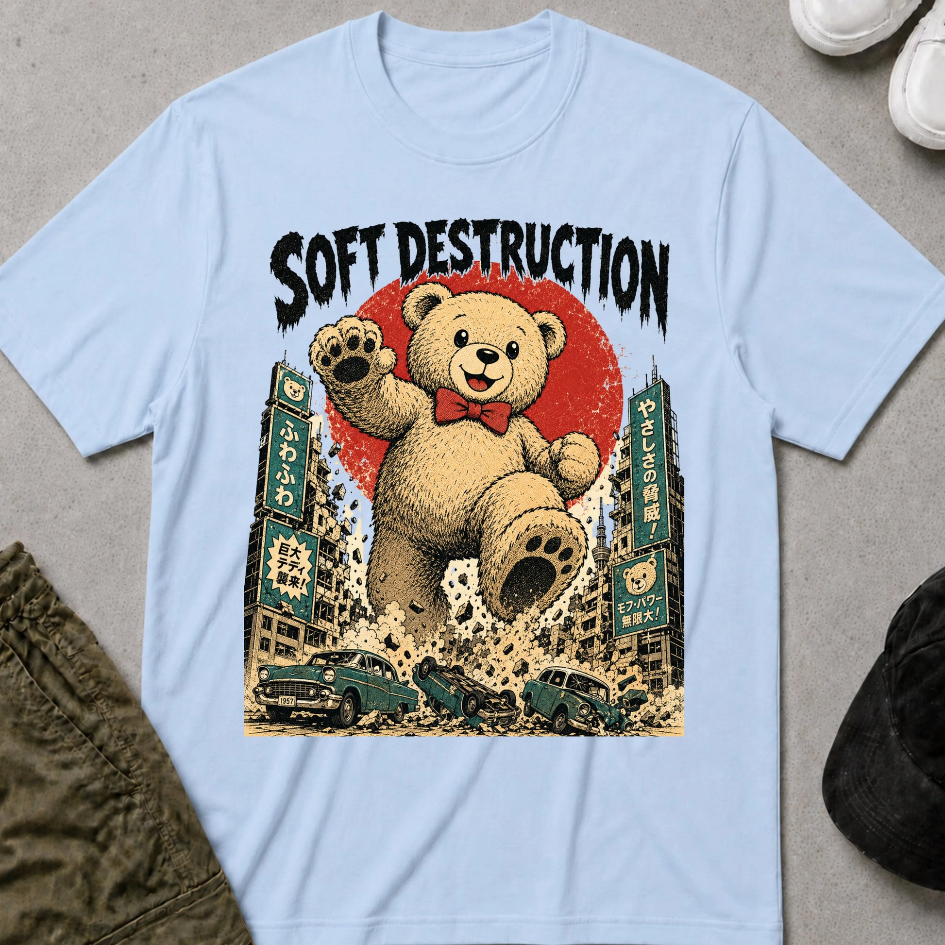 Cool Teds Teddy-Bear More Soft Power T-Shirt Light Blue / S