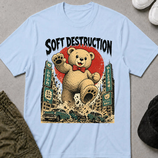 Cool Teds Teddy-Bear More Soft Power T-Shirt Light Blue / S