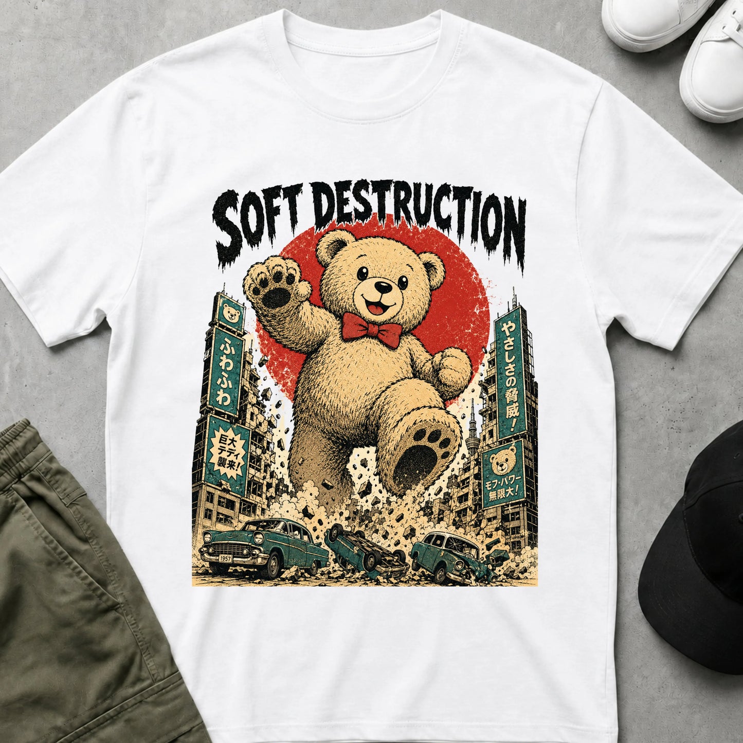 Cool Teds Teddy-Bear More Soft Power T-Shirt White / S