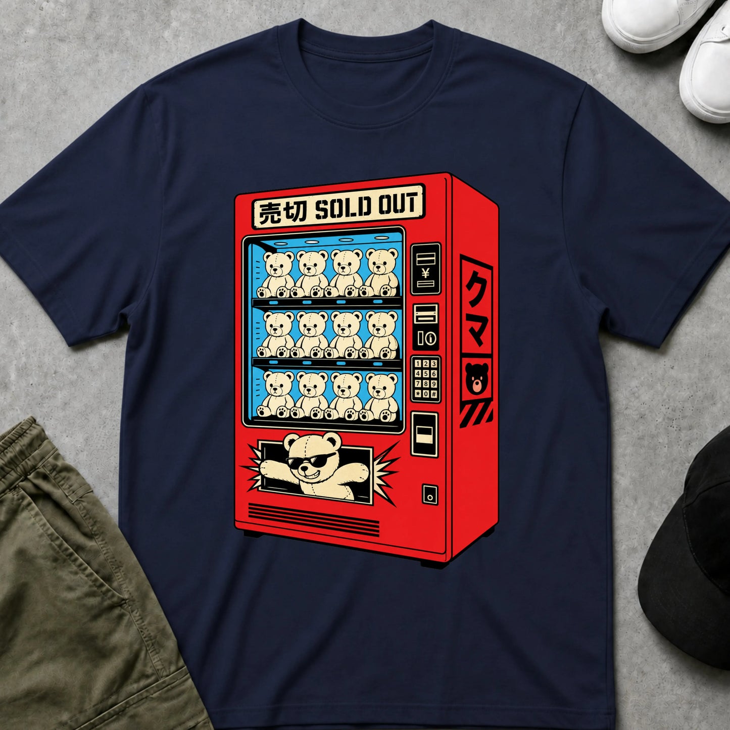 Cool Teds Teddy-Bear Sold Out T-Shirt Navy / S