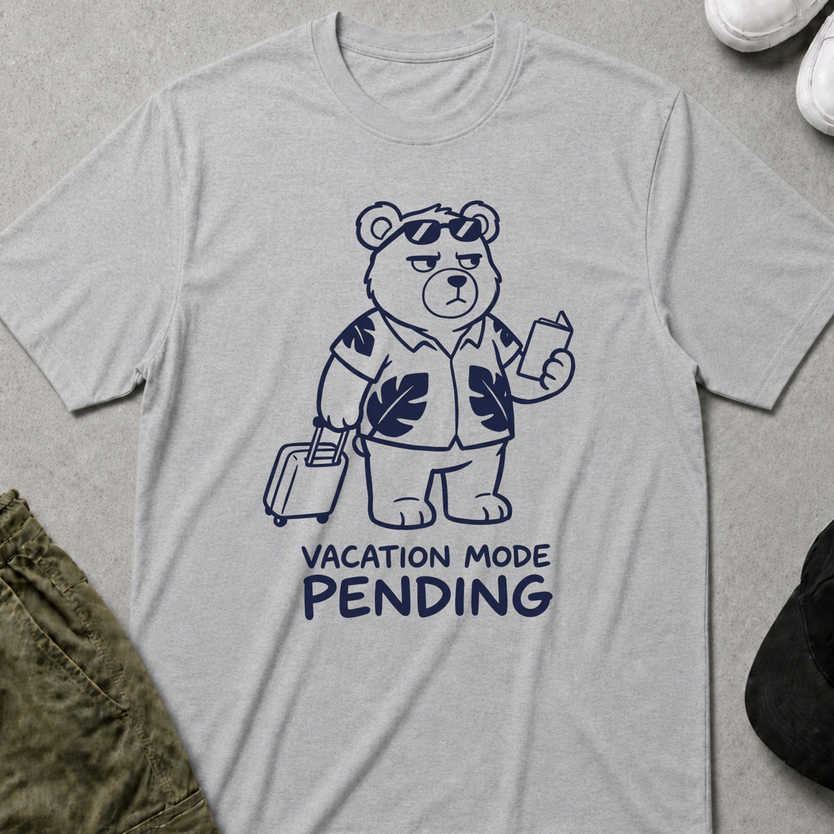 Vacation Mode Pending T-Shirt Sport Grey
