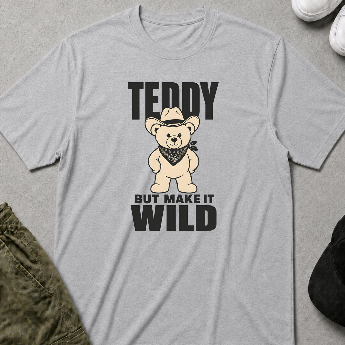 Cool Teds Teddy-Bear Teddy Wild T-Shirt Sport Grey / S