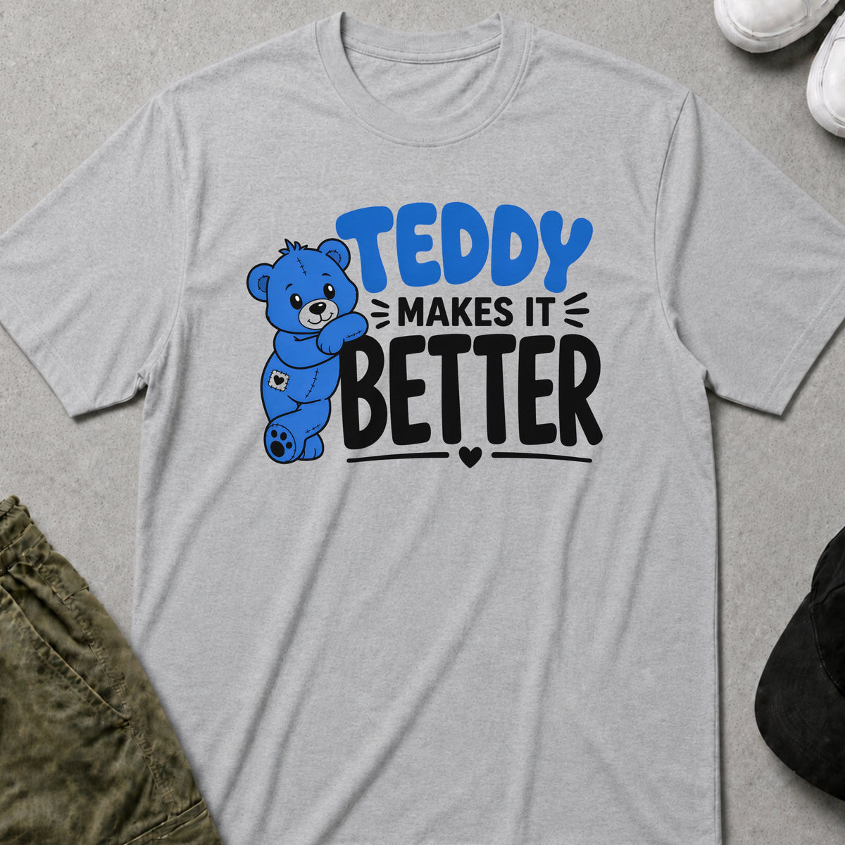 Cool Teds Teddy-Bear Bear Therapy T-Shirt Sport Grey / S