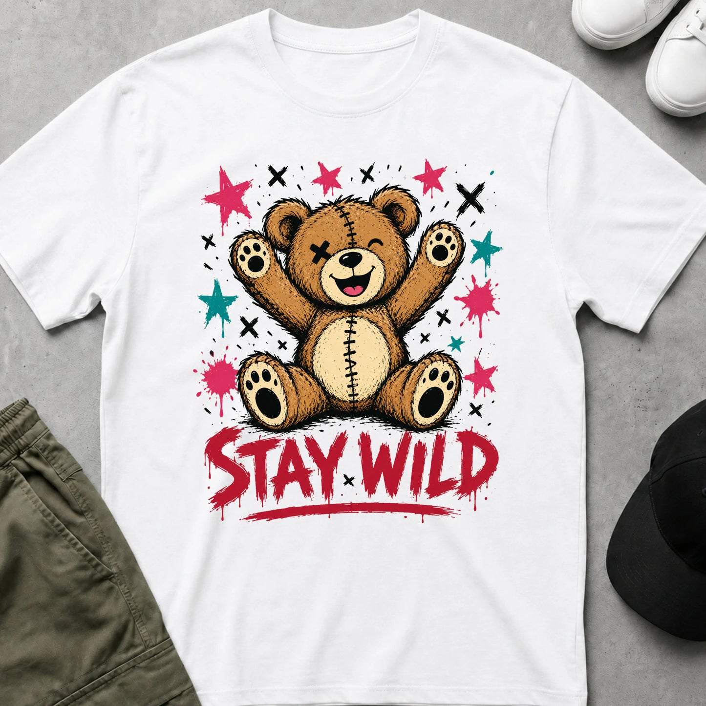 Stay Wild T-Shirt White