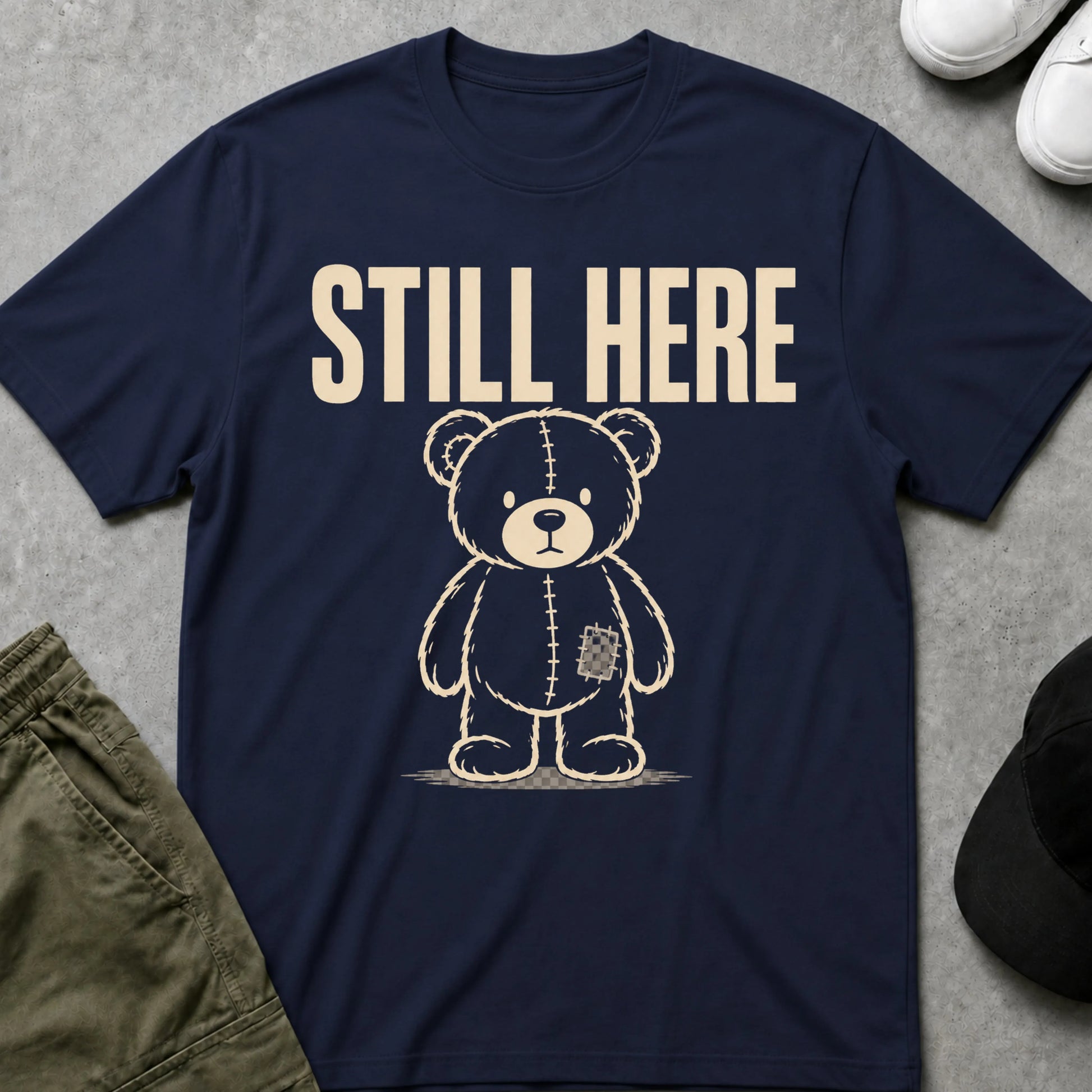 Still Here, Still Bear T-Shirt Navy