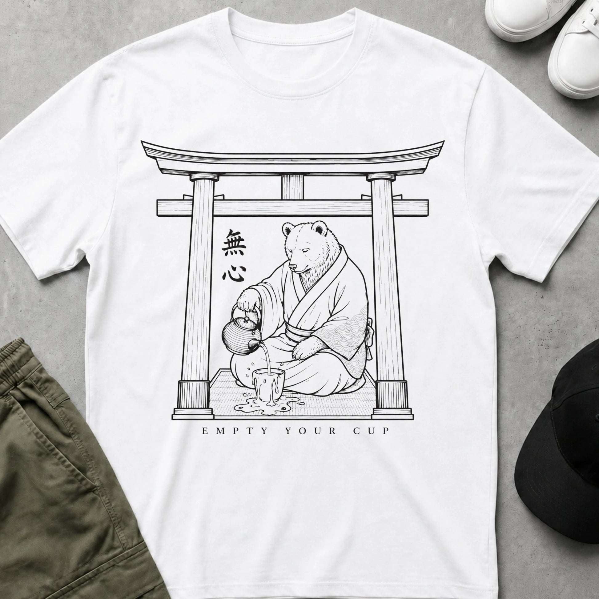 Cool Teds Teddy-Bear Still Your Mind T-Shirt White / S