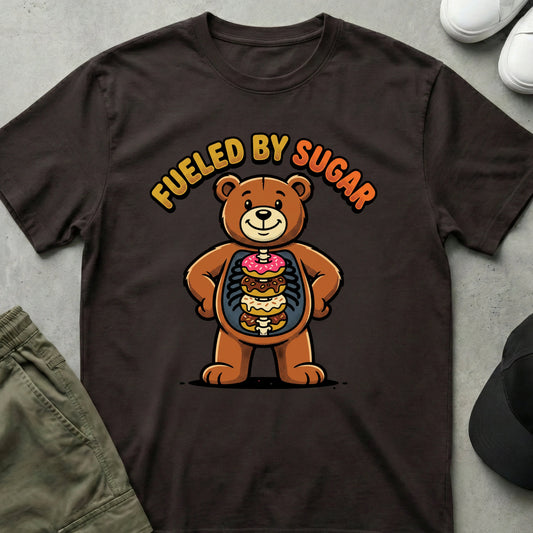 Cool Teds Teddy-Bear Sugar Rush T-Shirt Dark Chocolate / S