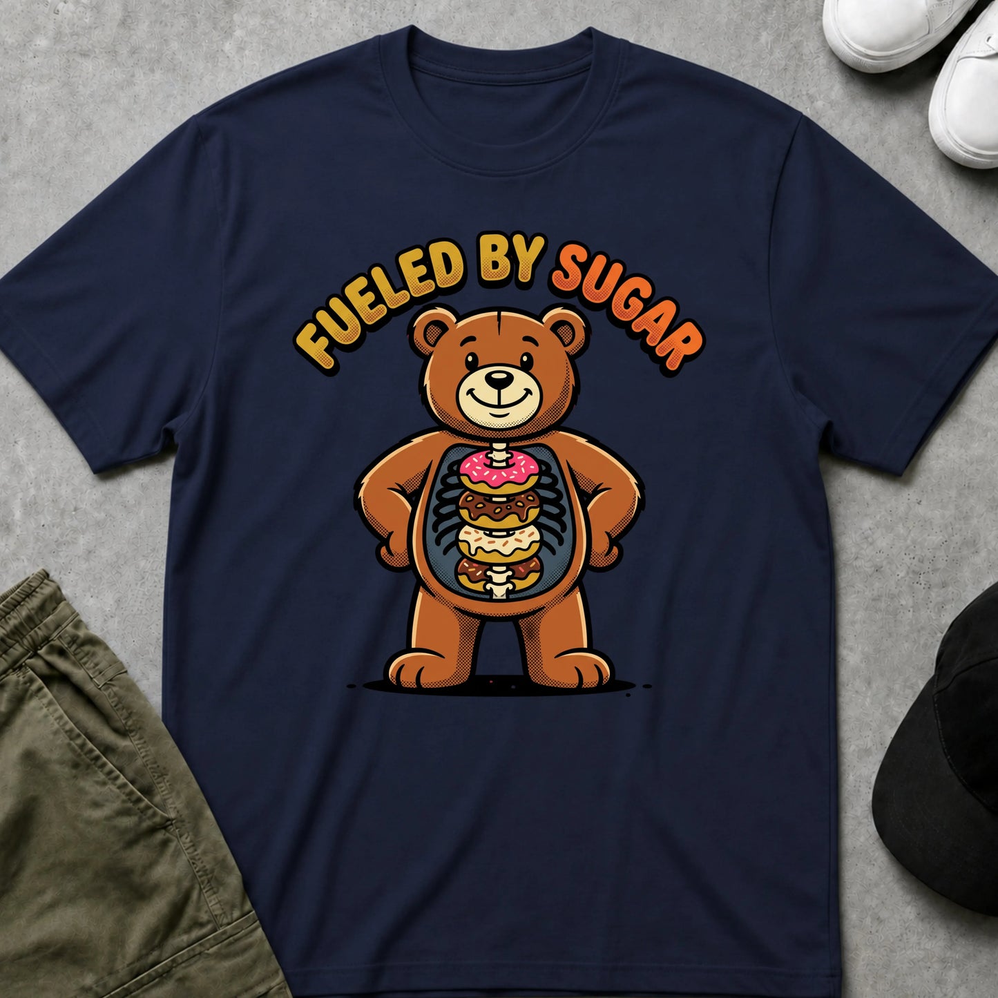 Cool Teds Teddy-Bear Sugar Rush T-Shirt Navy / S