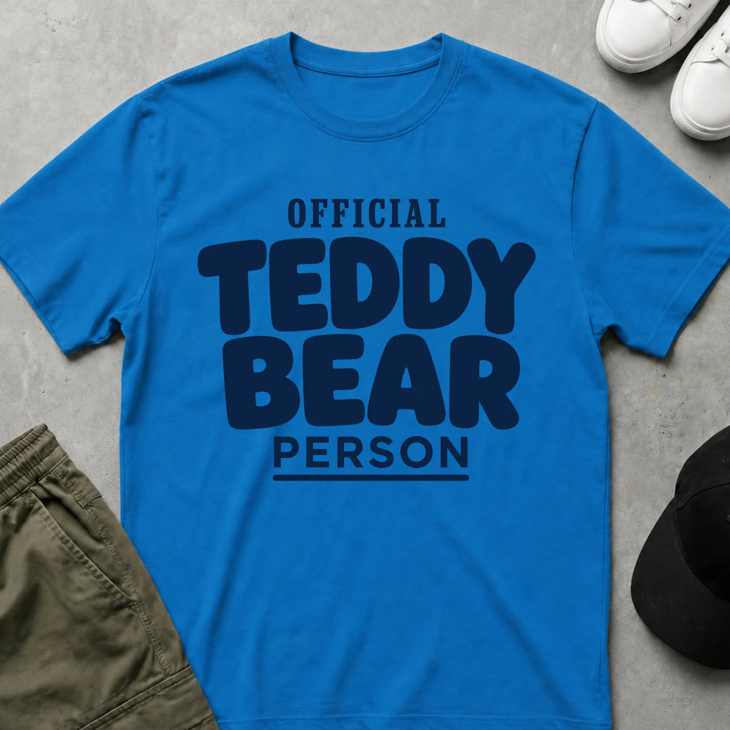 Teddy Bear Person T-Shirt Sapphire