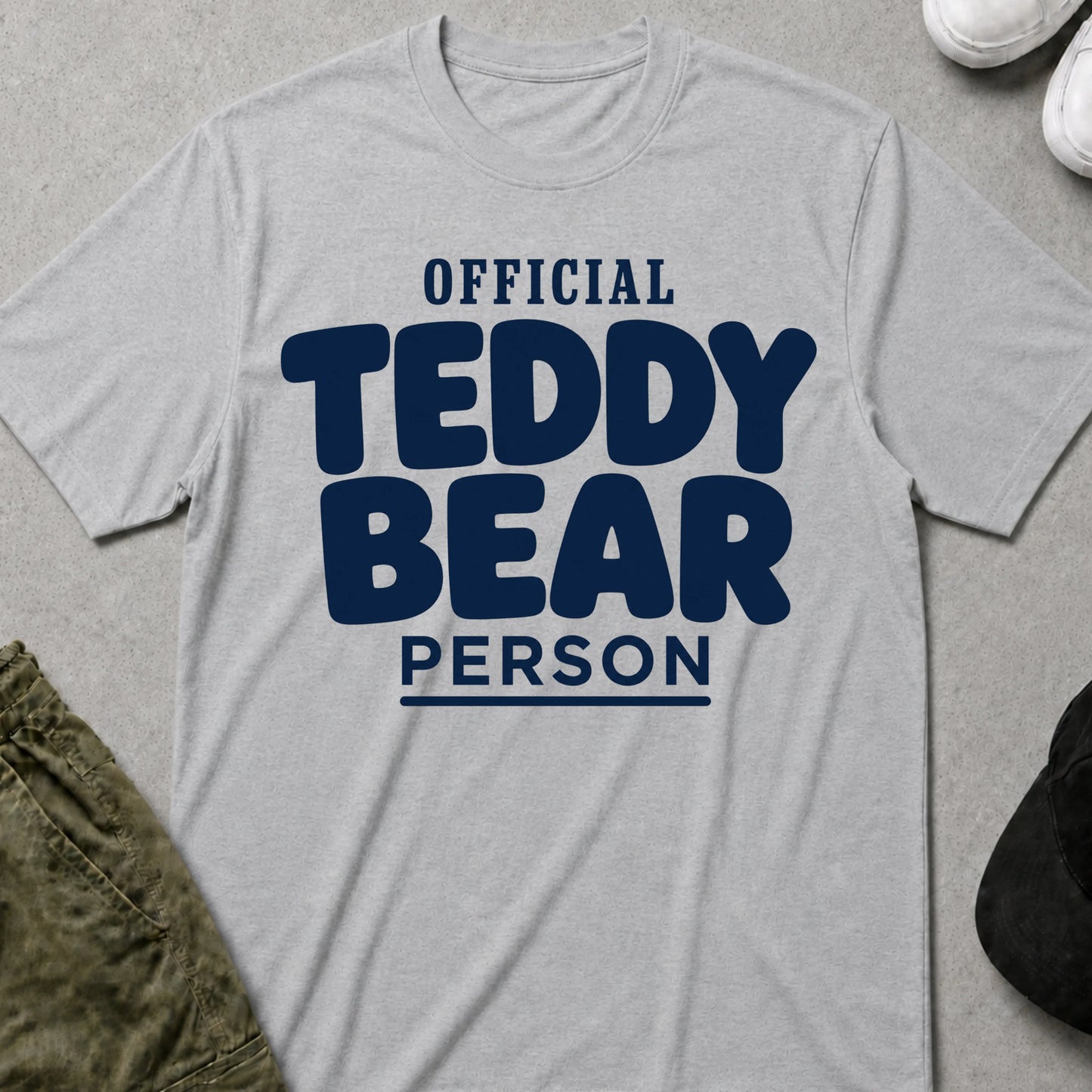 Teddy Bear Person T-Shirt Sport Grey