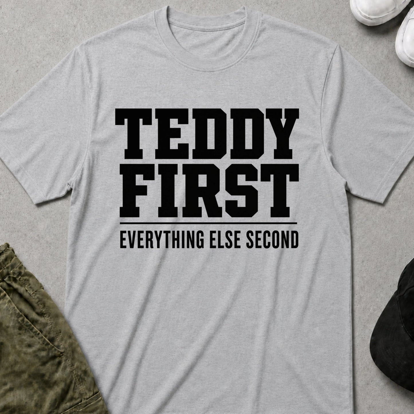 Teddy First T-Shirt Sport Grey