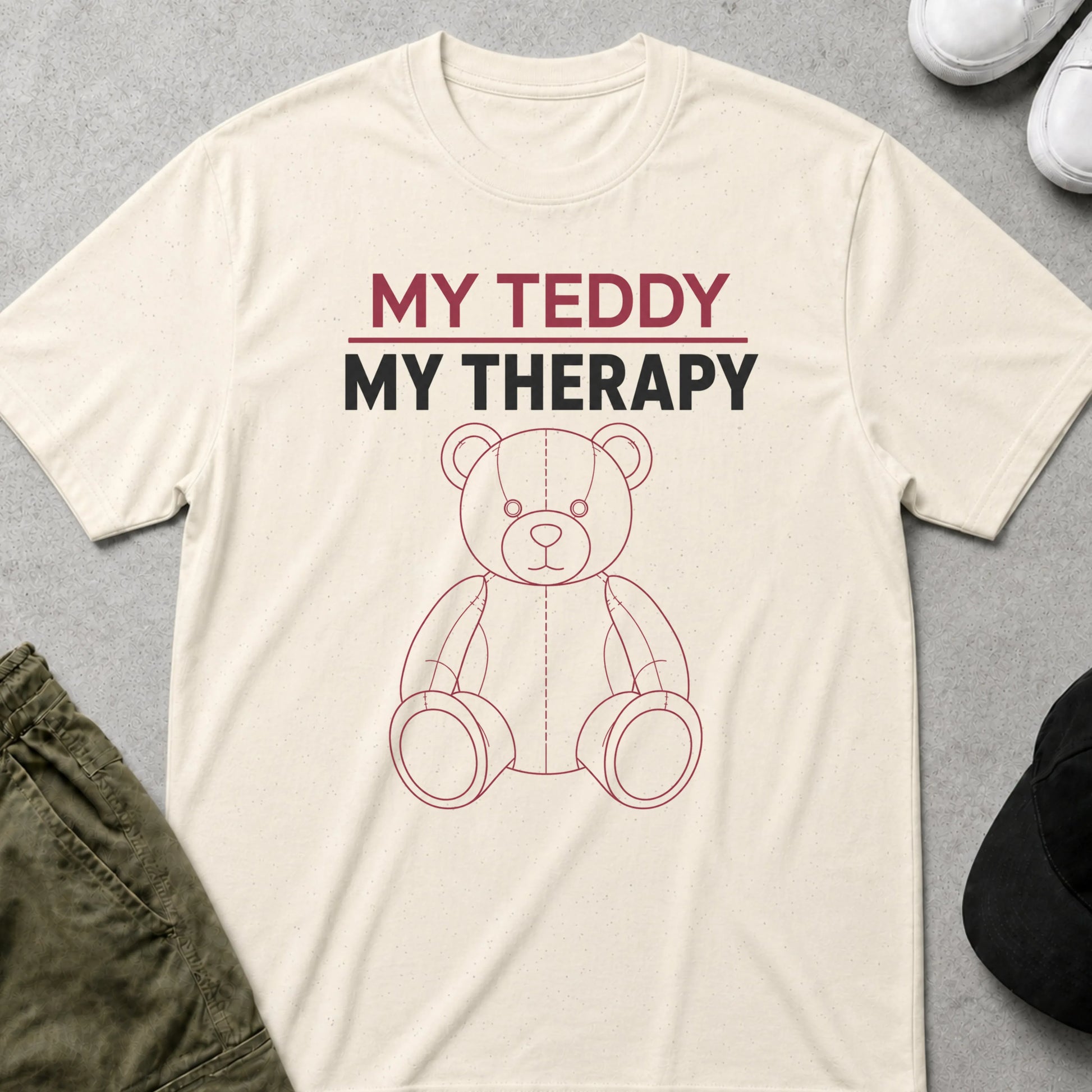 Teddy Therapy T-Shirt Natural