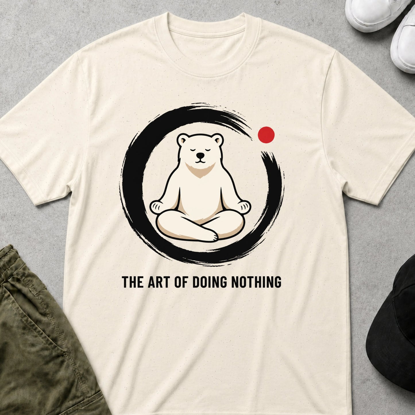 Cool Teds Teddy-Bear The Art of Doing Nothing T-Shirt Natural / S