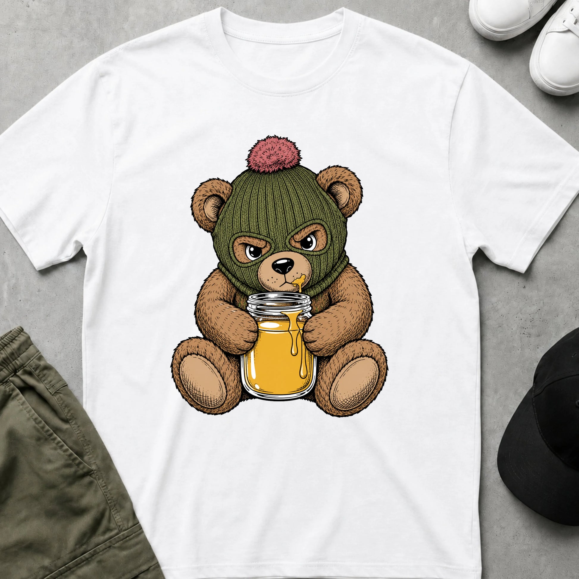 The Honey Bear T-Shirt White