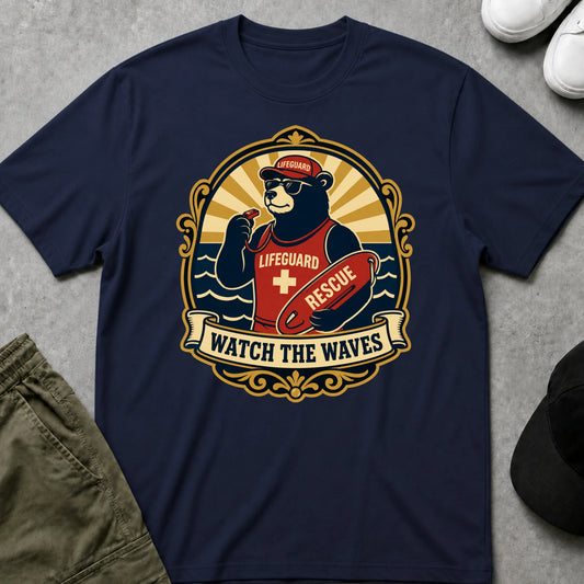 Cool Teds Teddy-Bear The Lifeguard T-Shirt Navy / S