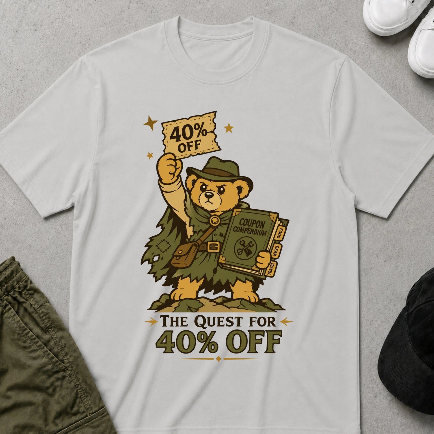 The Quest T-Shirt Ice Grey