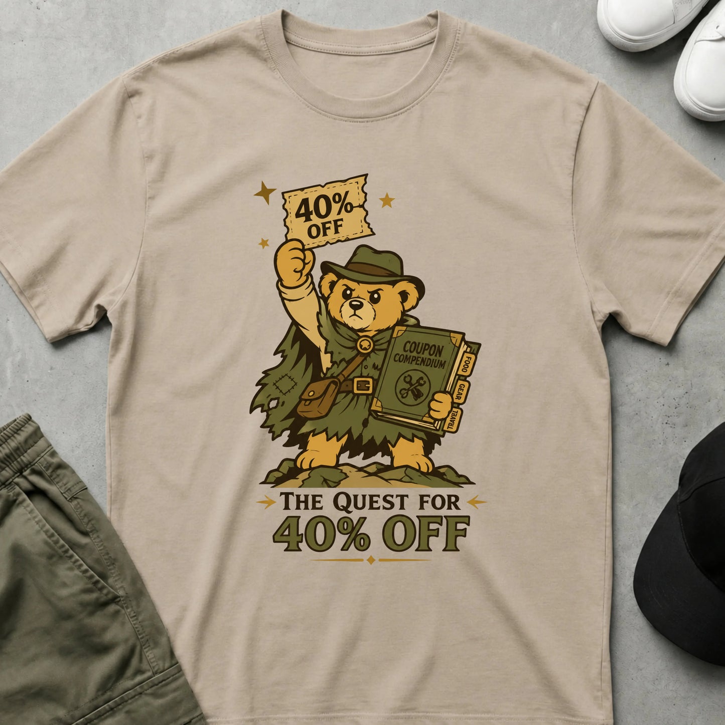 The Quest T-Shirt Sand