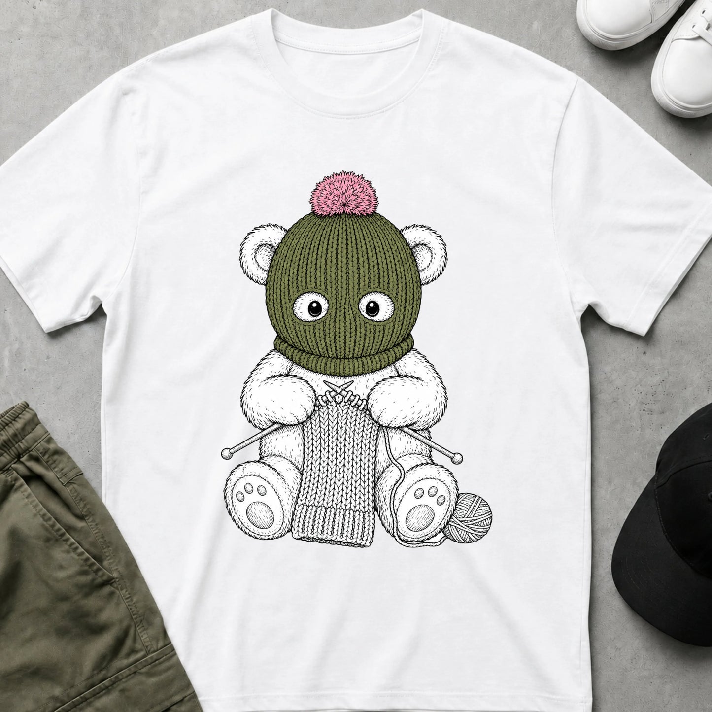 The Secret Knitter T-Shirt White