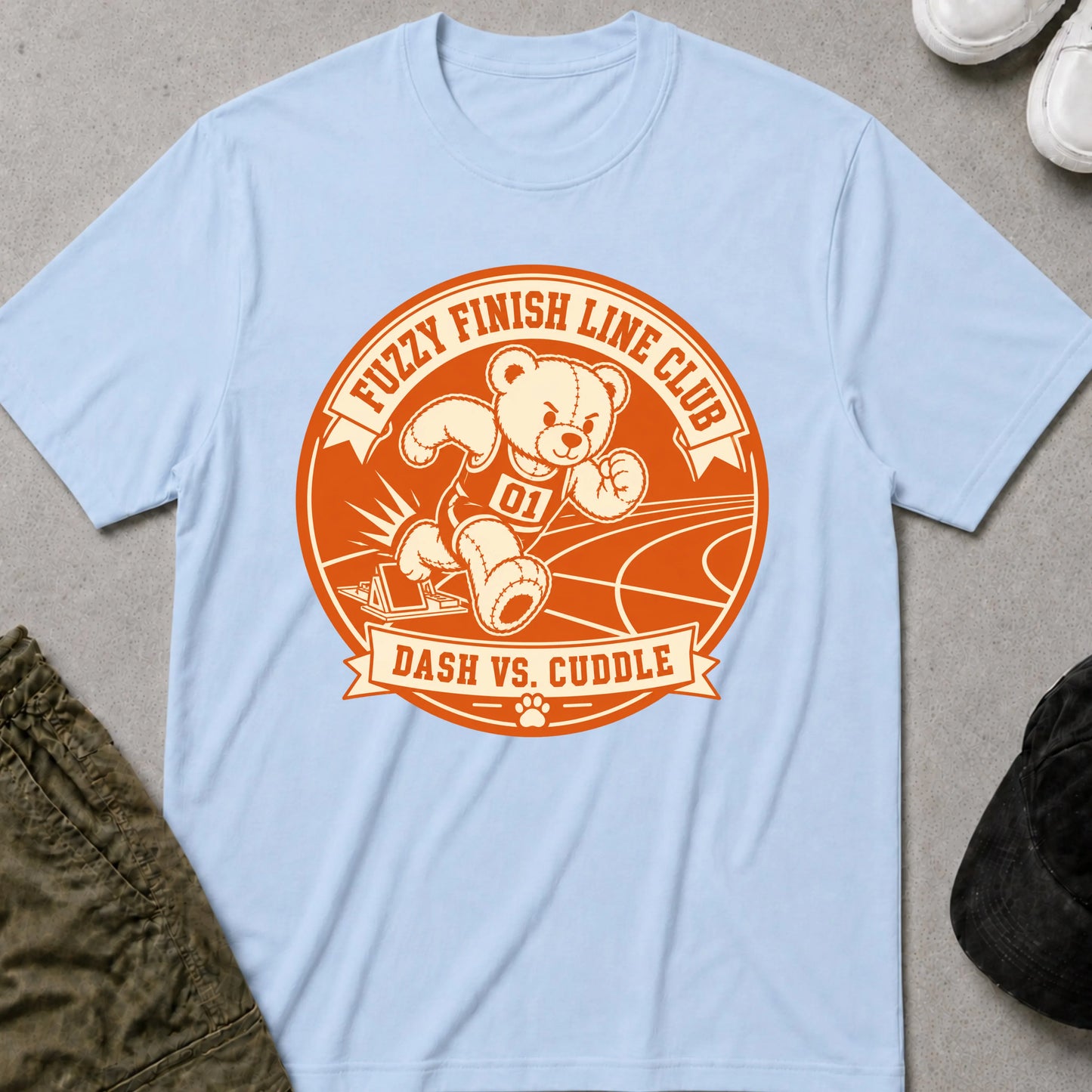 Cool Teds Teddy-Bear The Sprinter T-Shirt Light Blue / S
