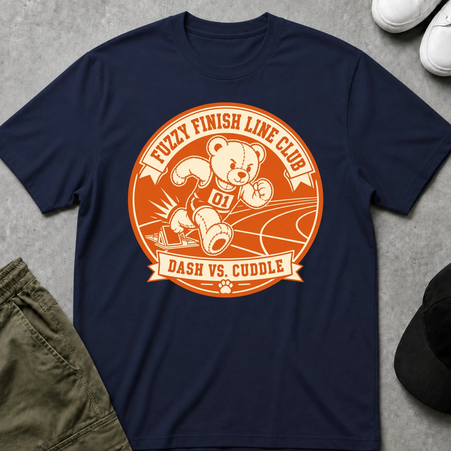 Cool Teds Teddy-Bear The Sprinter T-Shirt Navy / S