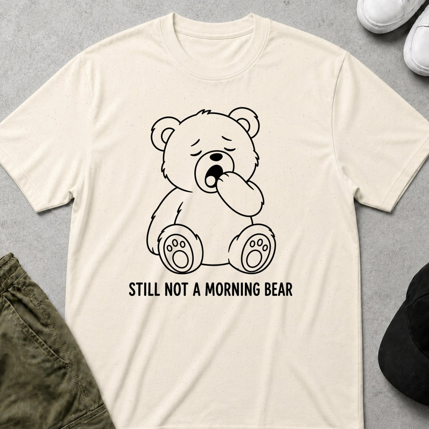 Tired Teddy T-Shirt Natural