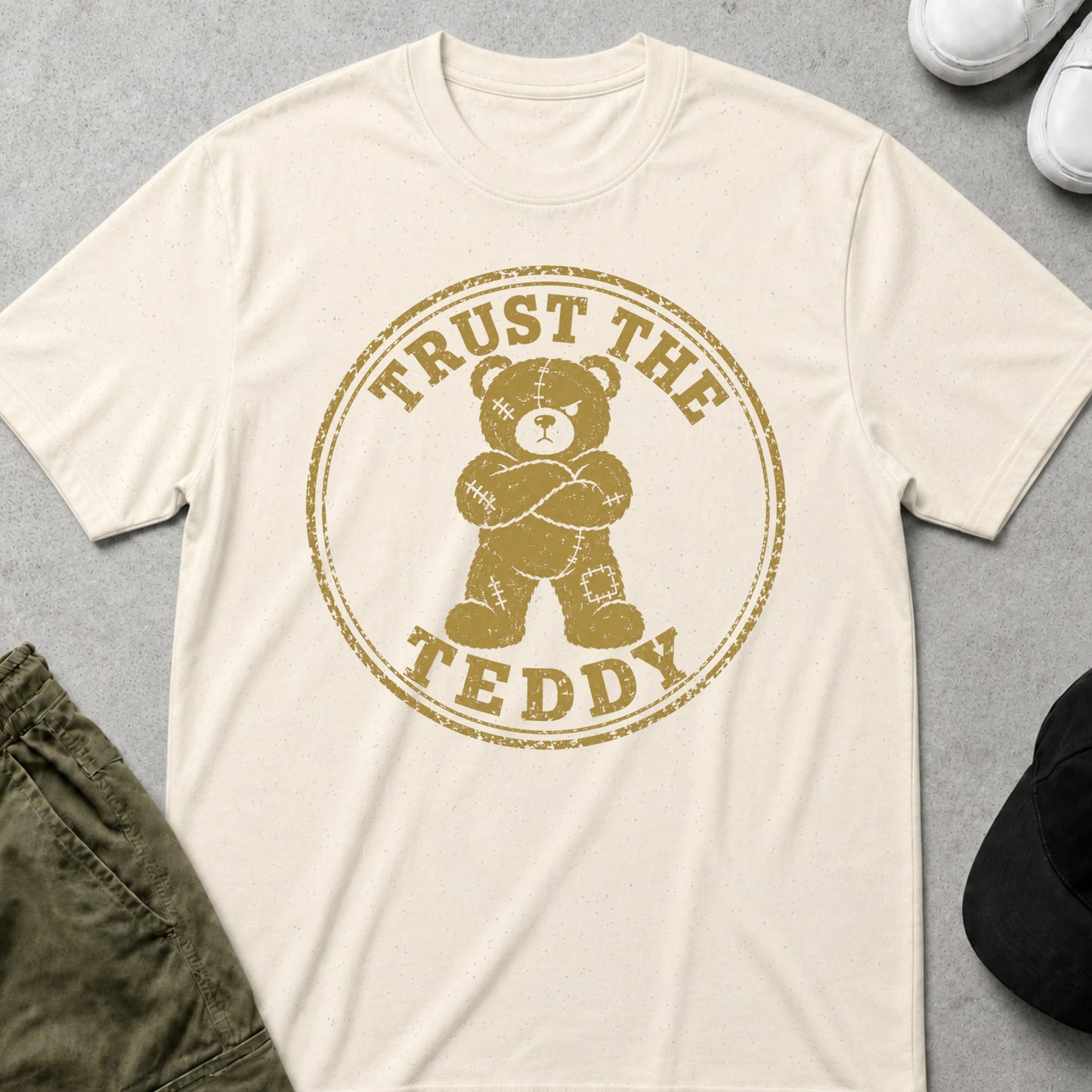 Trust Teddy T-Shirt Natural