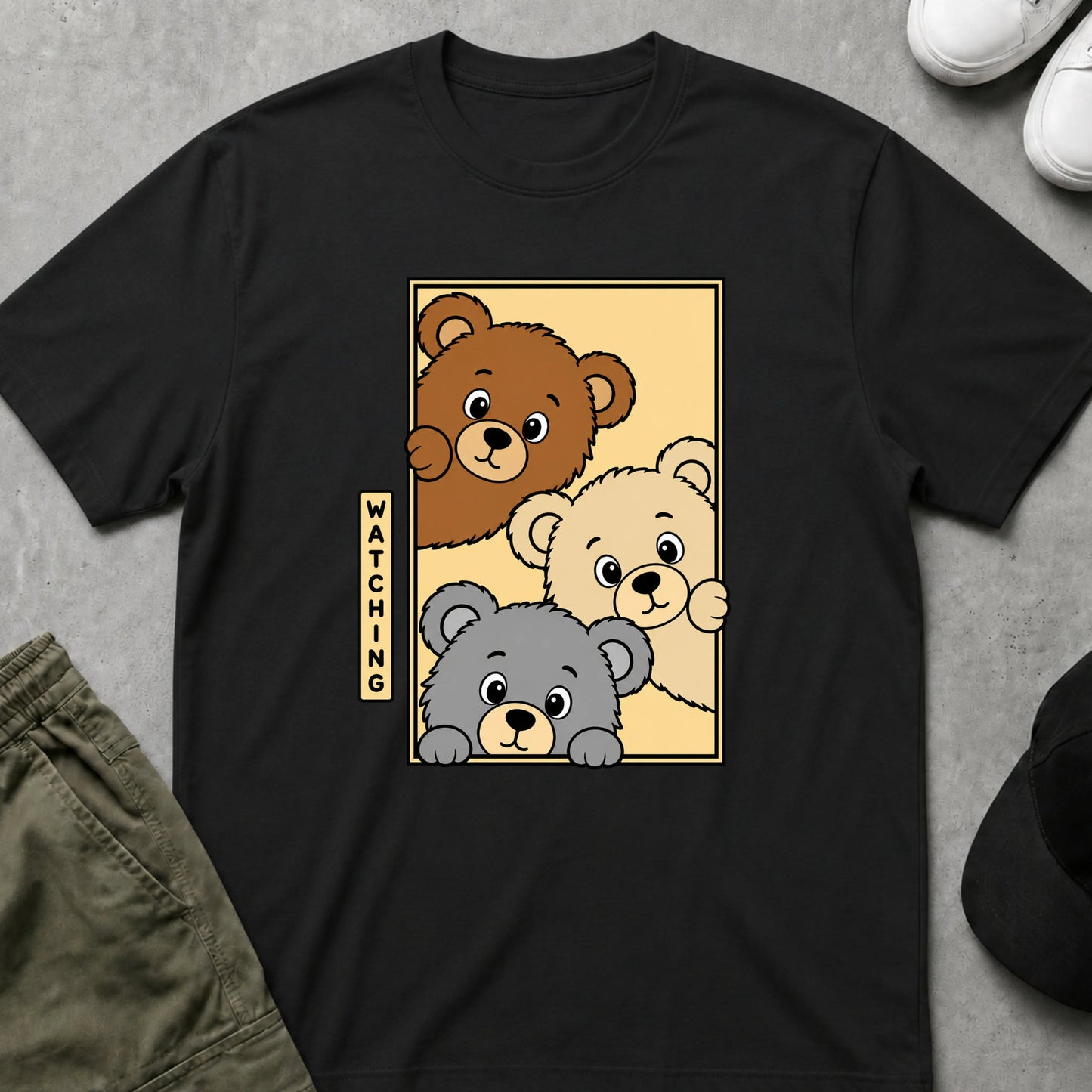 We're Watching T-Shirt Black