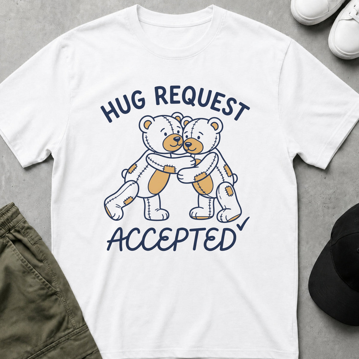 Hug Request T-Shirt White