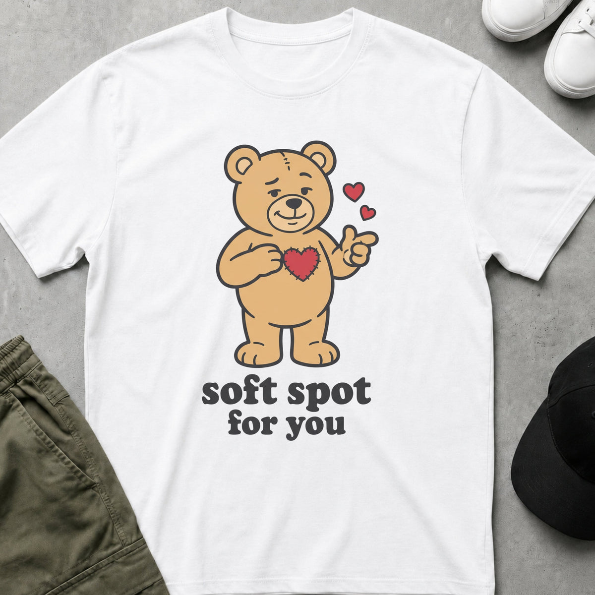 Teddy's Heart T-Shirt White
