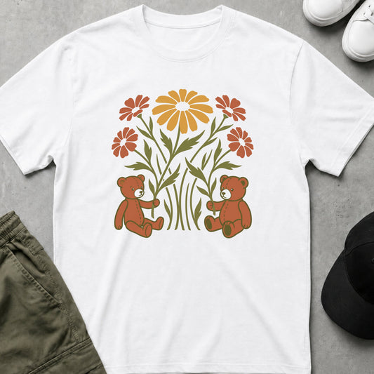 Flowery Friends T-Shirt White