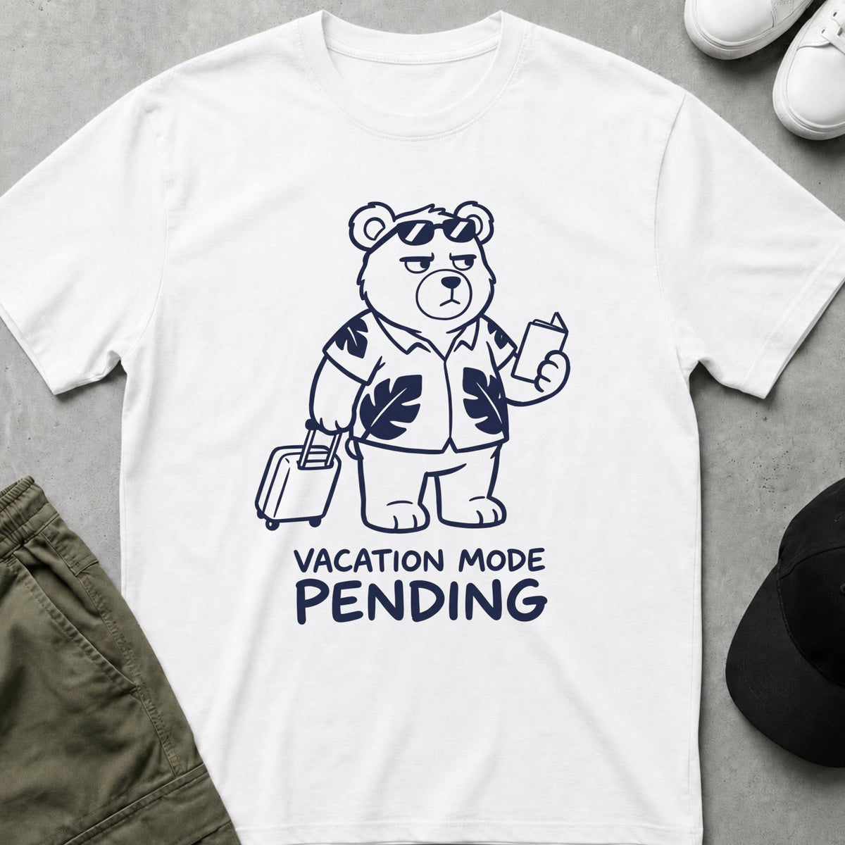 Vacation Mode Pending T-Shirt White