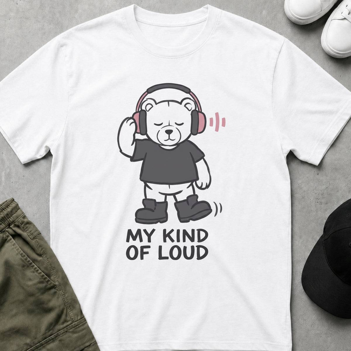 Loud Bear T-Shirt White
