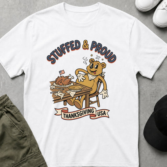 Thanksgiving Feast T-Shirt White