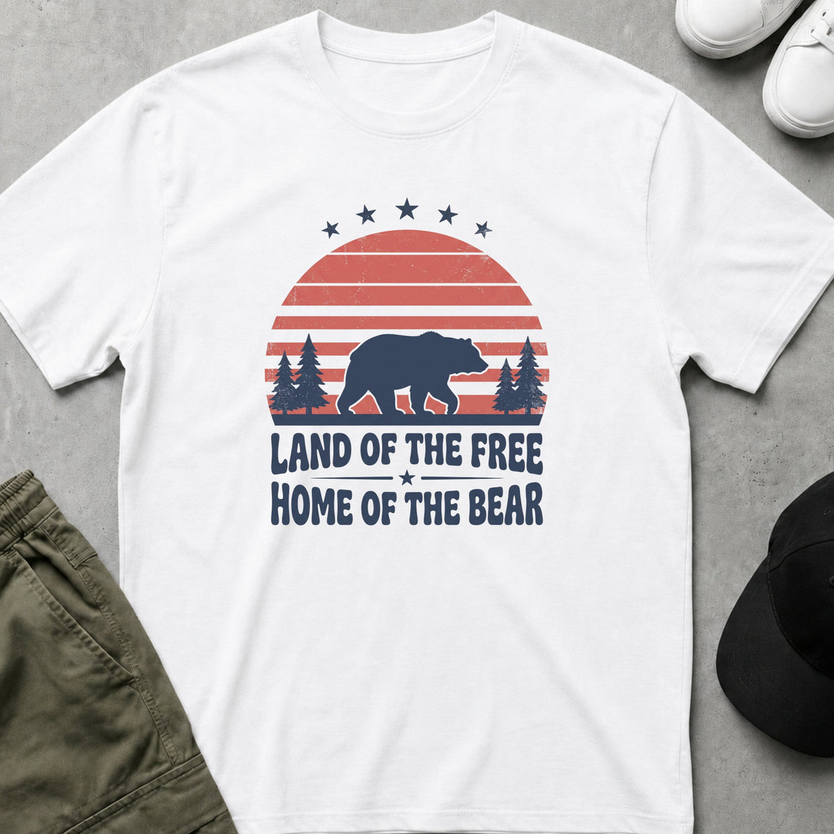 Freedom Bears T-Shirt White