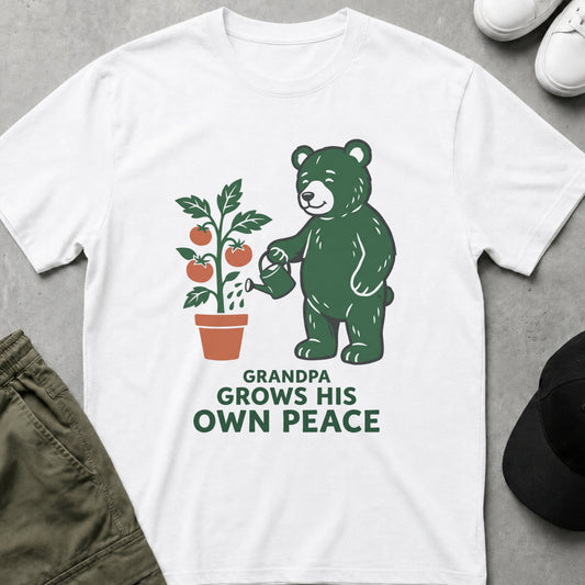 Gardening Grandpa T-Shirt White