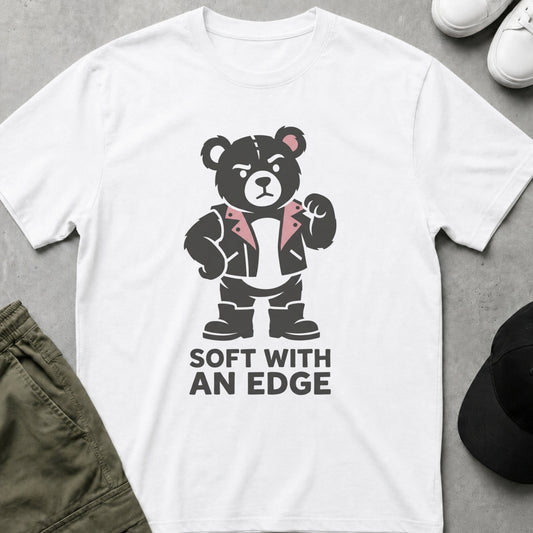 Edgy Bear T-Shirt White