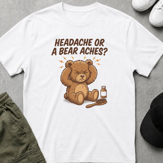 Bear Aches T-Shirt White