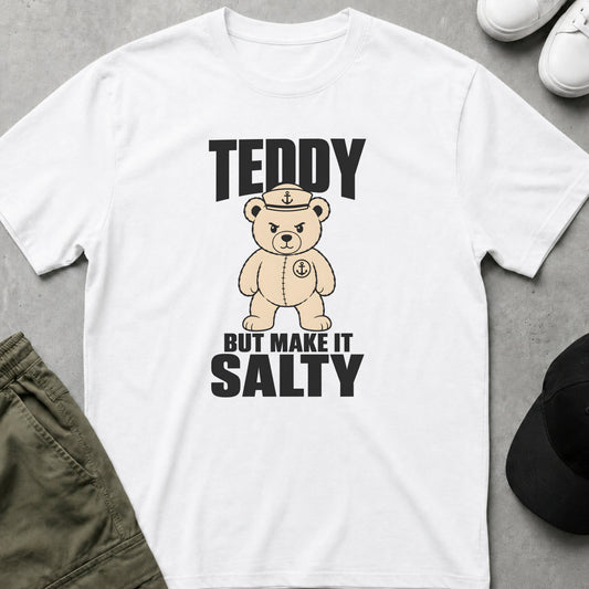 Cool Teds Teddy-Bear Salty Teddy T-Shirt White / S