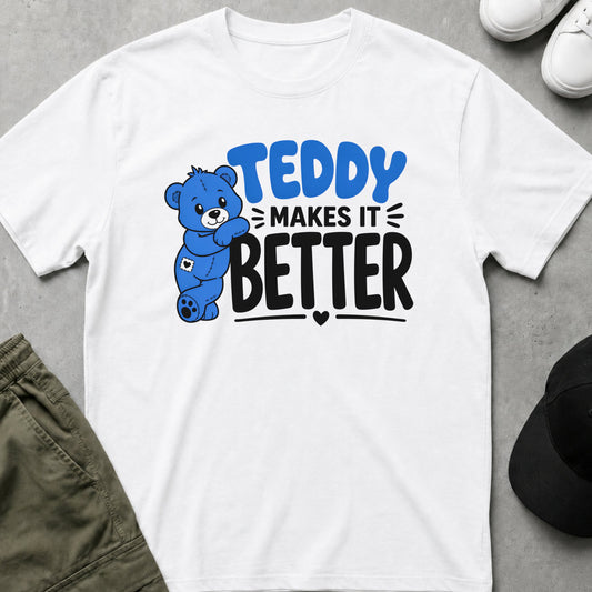 Cool Teds Teddy-Bear Bear Therapy T-Shirt White / S