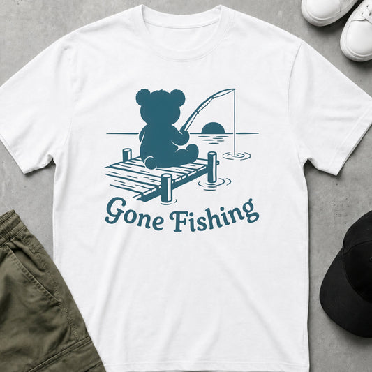 Printify Teddy-Bear Teddy's Catch T-Shirt White / S