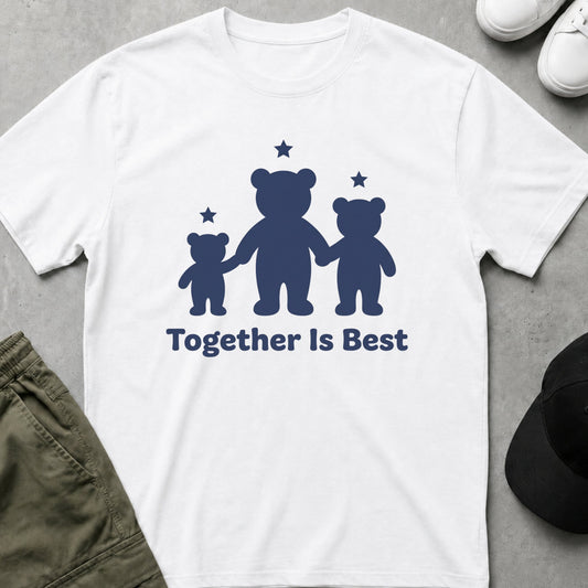 Printify Teddy-Bear Together Is Best T-Shirt White / S