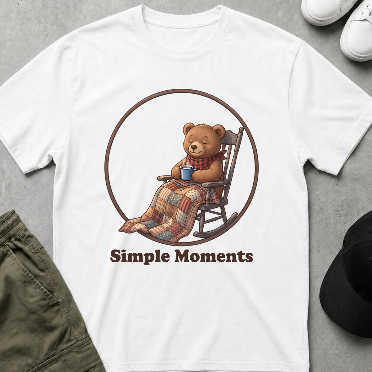 Cool Teds Teddy-Bear Simple Moments T-Shirt White / S