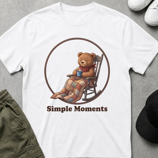 Cool Teds Teddy-Bear Simple Moments T-Shirt White / S
