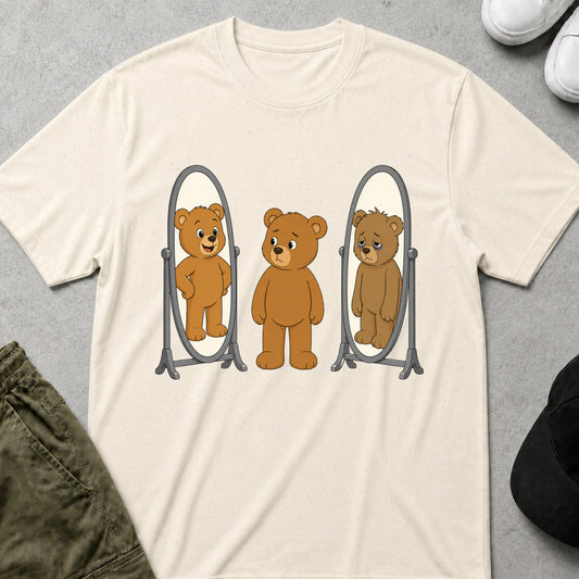 Cool Teds Teddy-Bear Who am I Today T-Shirt Natural / S