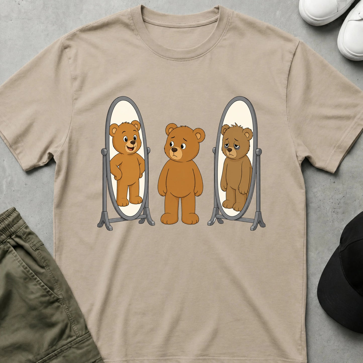 Who am I Today T-Shirt Sand