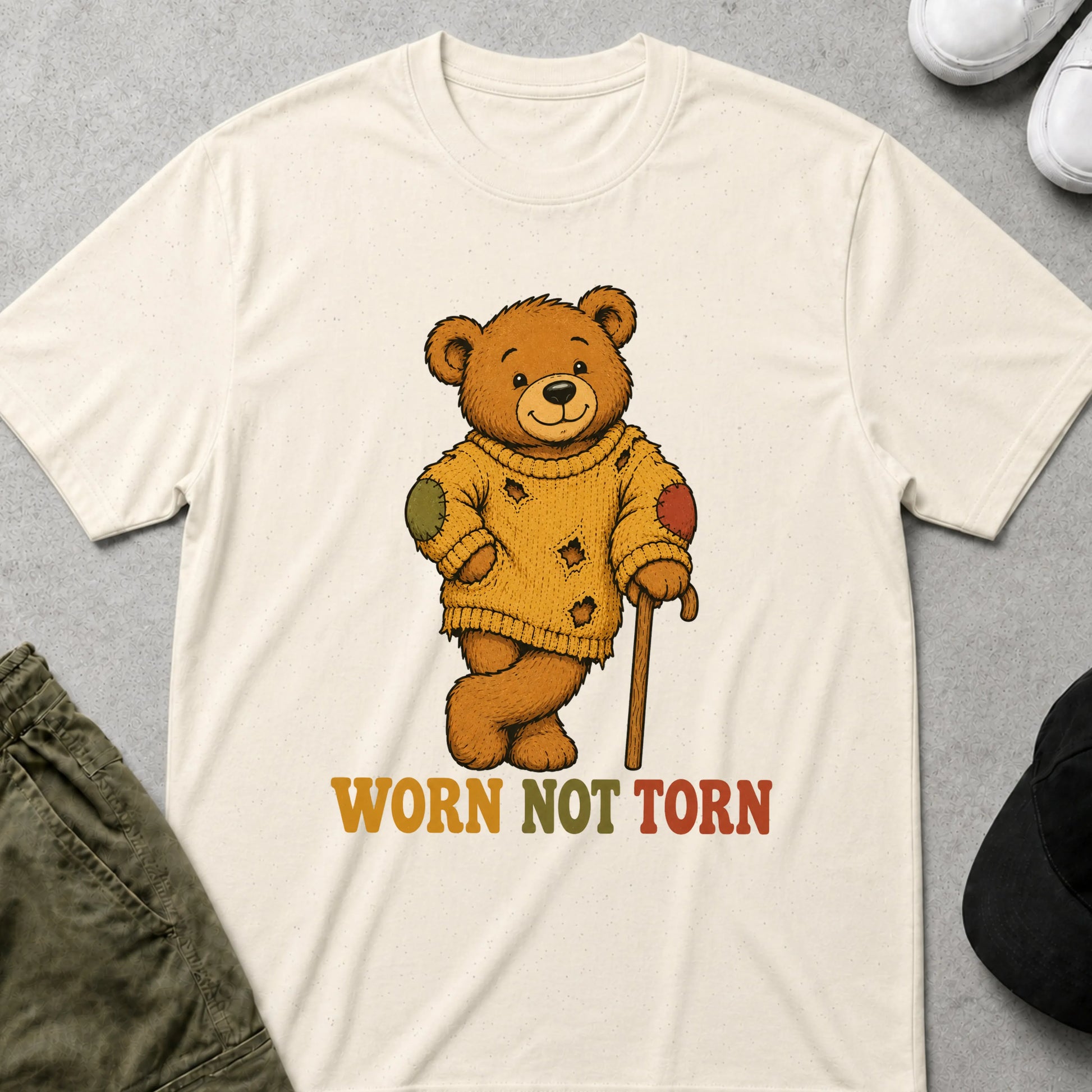 Worn Not Torn T-Shirt Natural