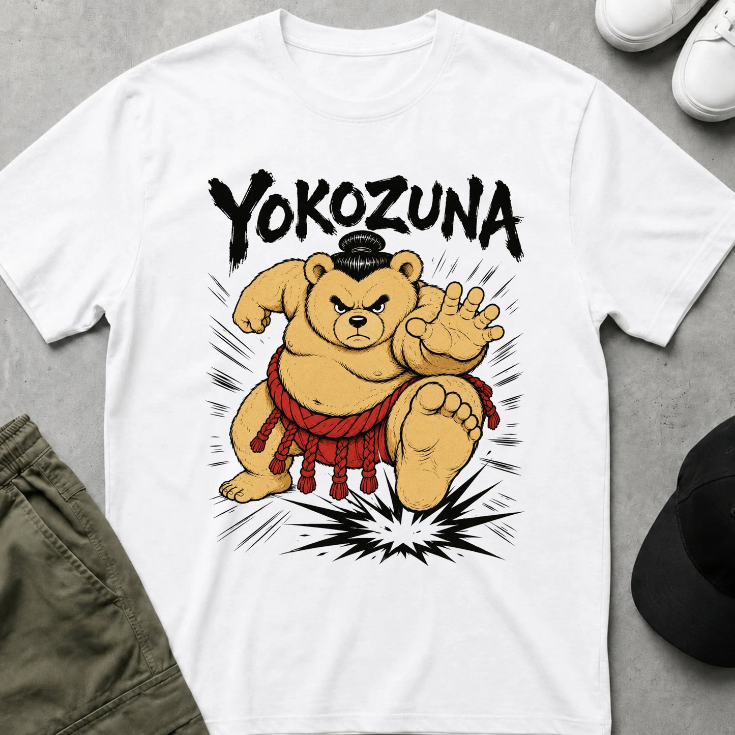 Cool Teds Teddy-Bear Yokozuna T-Shirt White / S
